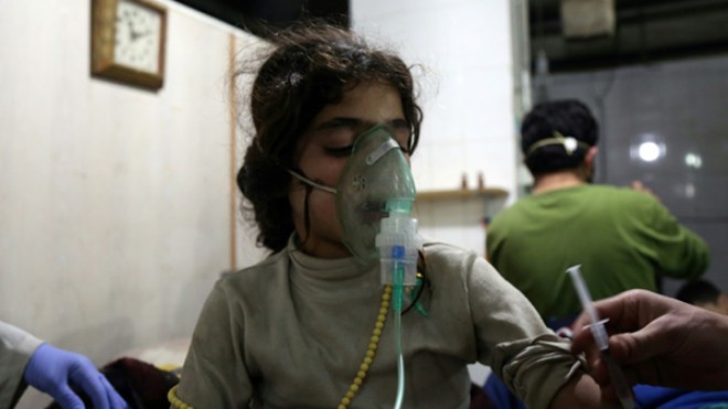 إصابة العشرات بحالات اختناق في الغوطة