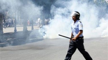 Une manifestation antigouvernementale dispersée à Tunis