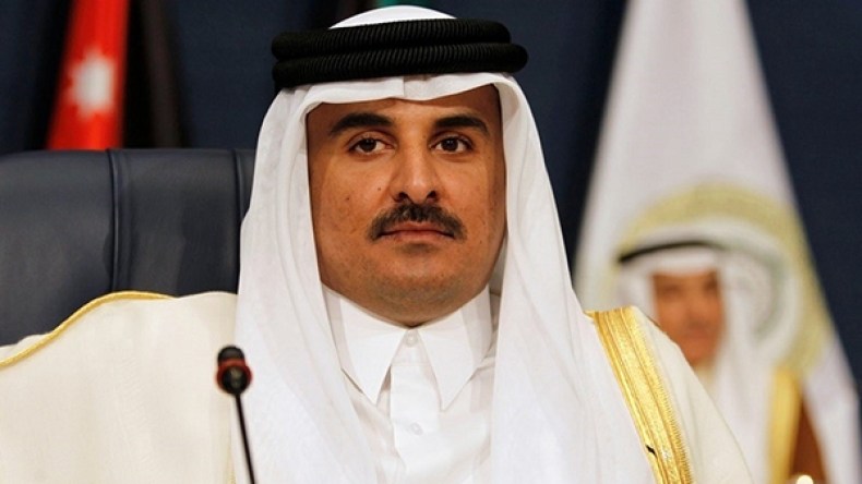 أمير قطر يعزي رئيس الإمارات بوفاة والدته