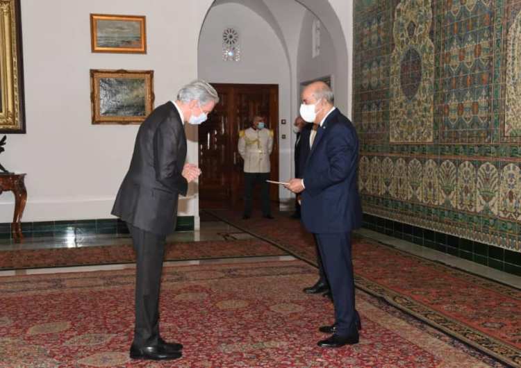 Tebboune reçoit les lettres de créances du nouvel ambassadeur de France