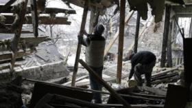 قتلى في سقوط قذيفة على حافلة في دونيتسك شرق أوكرانيا