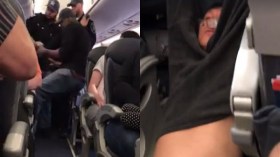 دعوات لمقاطعة شركة طيران أمريكية إثر طرد راكب بالقوة