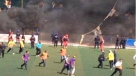 أعمال شغب في ملعب المدية