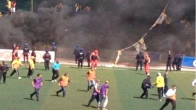 أعمال شغب في ملعب المدية