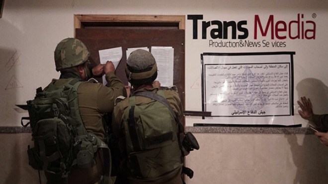 جيش الاحتلال يغلق شركات إعلامية فلسطينية