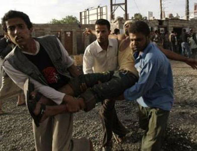 Yémen : 45 blessés de plus et déjà 140 morts