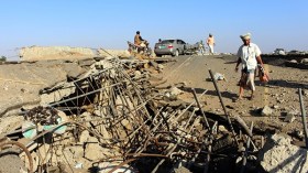 تحطم مقاتلة للتحالف في اليمن وإنقاذ الطيارين