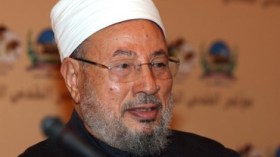 القرضاوي: الله والملائكة مع اردوغان