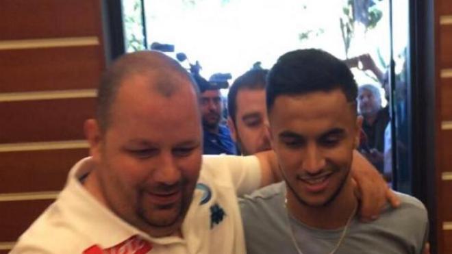 وصول آدم الوناس إلى إيطاليا