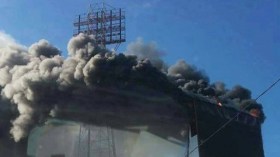 حريق يتلف اللوح الإلكتروني لملعب بولوغين وإدارة “سوسطارة” تهوّن