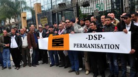 ممثلو 30 ألف عامل يحتجون أمام مقر المديرية العامة لسوناطراك