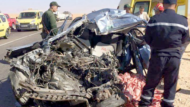 هلاك رجل وزوجته وإصابة 5 أشخاص في حادث مرور بالمسيلة