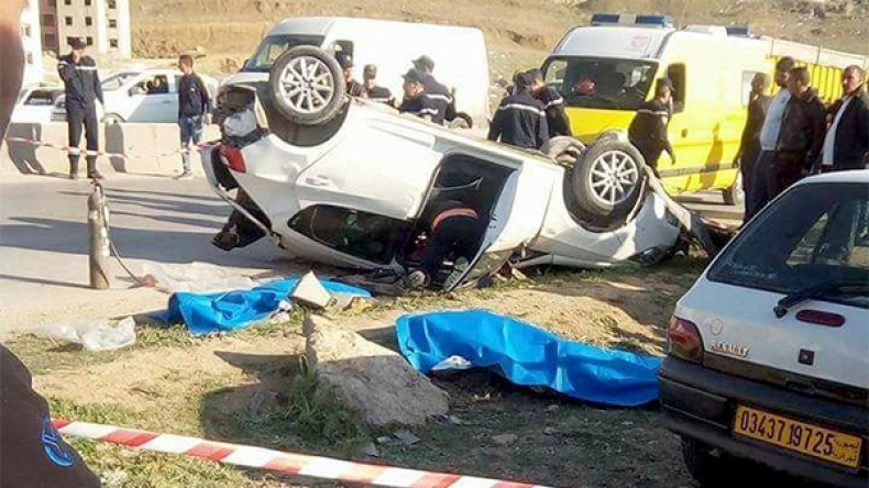 مقتل ثلاث نساء وإصابة تسعة أشخاص في حادثي مرور بقسنطينة