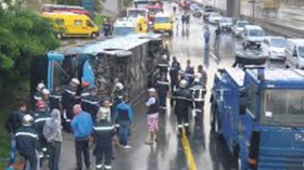 مستغانم: جرح 14 لاعب كرة قدم إثر انقلاب حافلة