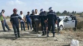 هلاك سيدة وابنيها في حادث مرور في تيارت