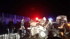 أربع وفيات إثر اصطدام سيارة إسعاف بجمل وشاحنة بإيليزي