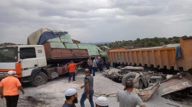 حادث مرور خطير يغلق الطريق السيار ببرج بوعريريج
