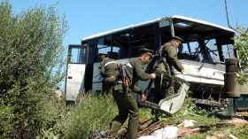 15 جريحا في حادث إنقلاب حافلة لنقل المسافرين بوادي الكرمة