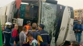 حصيلة حادث انقلاب حافلة بتيارت ترتفع إلى 7 قتلى و34 جريحا