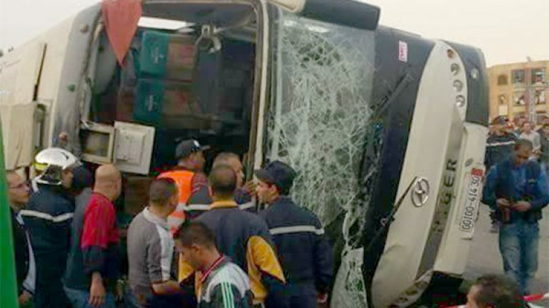حصيلة حادث انقلاب حافلة بتيارت ترتفع إلى 7 قتلى و34 جريحا