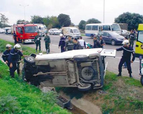 Accidents de la route: 85 morts en une semaine