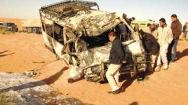 RN1, El Menia:Terrible destin des victimes d’un accident de la route