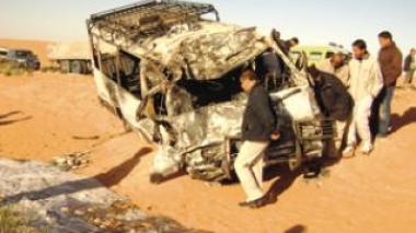 Bus and truck collide in Algeria killing 15 people