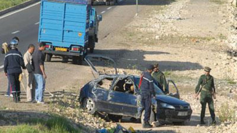 وفاة أربع شابات من عائلة واحدة في حادث مرور بالبويرة