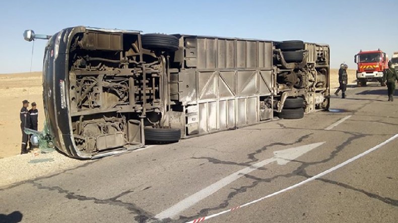 تساؤلات عن أسباب تزايد حوادث انقلاب الحافلات بالجنوب