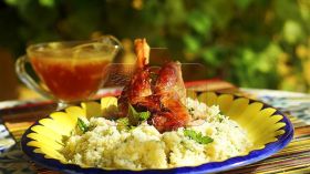 القطعة السفلى لفخذ الخروف بكسكس “القرنبيط”