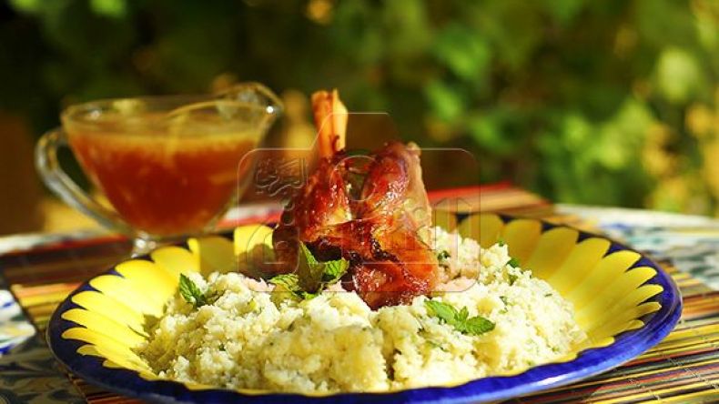 القطعة السفلى لفخذ الخروف بكسكس “القرنبيط”