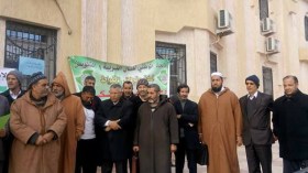 مدراء ونظار الثانويات في وقفة احتجاجية أمام مديرية التربية بالأغواط