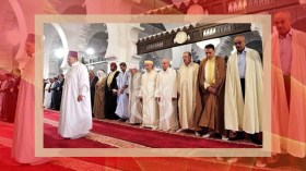 بن صالح وبدوي وبوشارب يؤدون صلاة العيد في المسجد الكبير