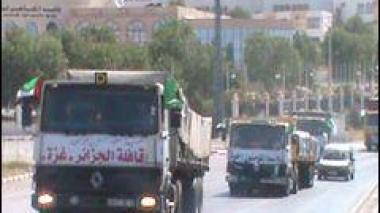 Algeria sends a humanitarian aid convoy for the Gaza strip