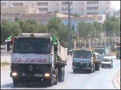 Algeria sends a humanitarian aid convoy for the Gaza strip