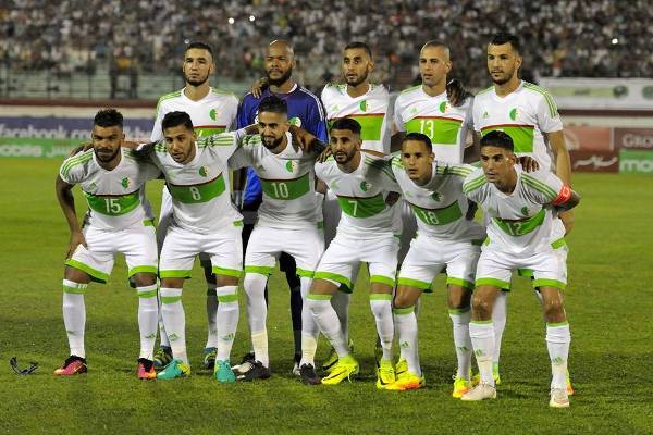 Algeria placed in 38th in FIFA World Ranking
