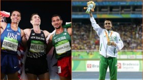 العداء الجزائري بكة “يُهِين” الأمريكي سانتروفيتش ويُحْرج مخلوفي