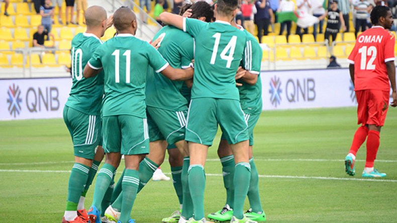 الخضر يتداركون هزيمة قطر برباعية في شباك عمان