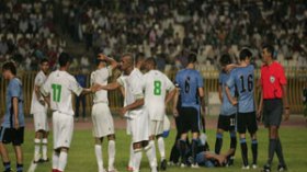 منتخب‮ ‬الأورغواي‮ ‬يشتكي‮ ‬خشونة‮ ‬الجزائريين