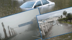 مياه الأمطار تعزل الأحياء وتغمر مستشفى بارني وميترو العاصمة