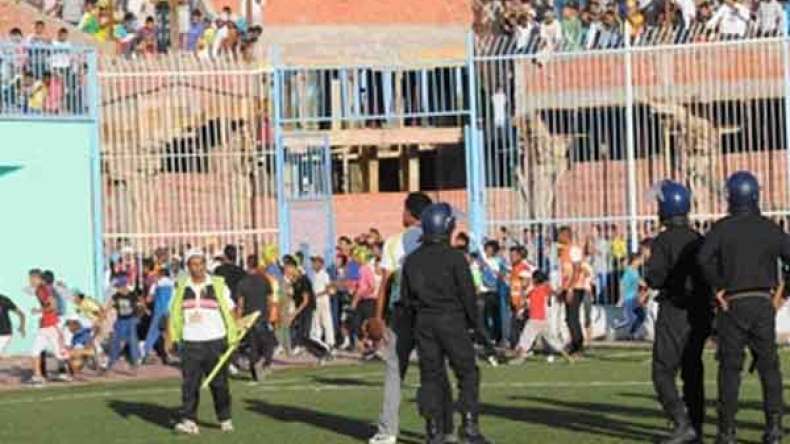 حبس 18 شابا أثاروا الشغب عقب مباراة غالي معسكر – مولودية سعيدة