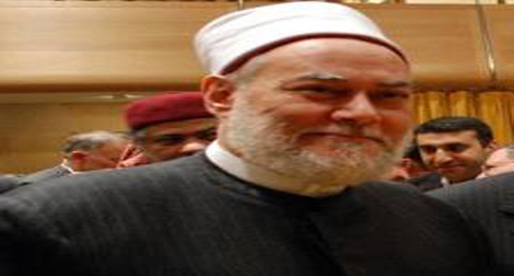 Le mufti d'Egypte sur l'esplanade des Mosquées à Jérusalem-Est