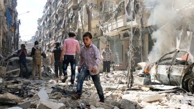 فنانون وإعلاميون يشجبون الدمار في سوريا ويبكون “حلب” !!