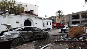 تفجير في محيط السفارة الجزائرية بليبيا