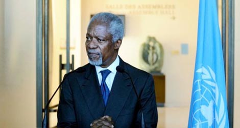 Syrie : Kofi Annan présentera mardi un rapport devant le Conseil de sécurité