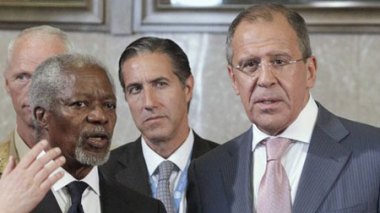 Kofi Annan à Moscou lundi, confirme son porte parole