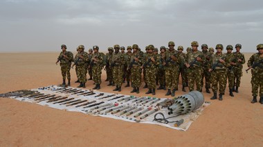 ANP Army uncovers large cache of anti-helicopter missiles and explosives in southern Adrar province