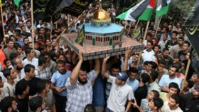 تظاهرات في الأراضي المحتلة وفي طهران