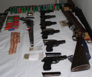 Weapons and ammunition seized in Oran port