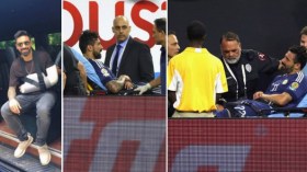 سقوط خطير للاعب الأرجنتيني “لافيزي”